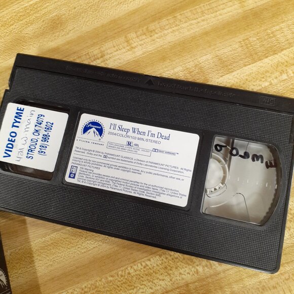 I'll Sleep When I'm Dead 2003 VHS Clive Owen Malcolm McDowell Y2K Crime/Thriller - Picture 9 of 10